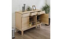 大川家具&nbsp;幅120cm&nbsp;サイドボード&nbsp;無垢材&nbsp;-lahm-ラーム