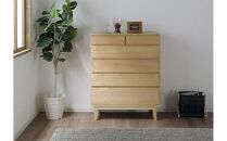 大川家具&nbsp;幅90cm&nbsp;5段&nbsp;チェスト&nbsp;無垢材&nbsp;-lahm-ラーム