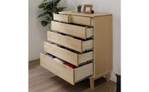 大川家具&nbsp;幅90cm&nbsp;5段&nbsp;チェスト&nbsp;無垢材&nbsp;-lahm-ラーム