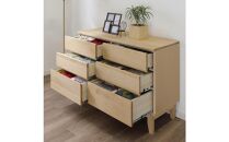 大川家具&nbsp;幅120cm&nbsp;3段&nbsp;チェスト&nbsp;無垢材&nbsp;-lahm-ラーム