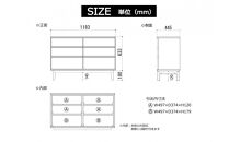大川家具&nbsp;幅120cm&nbsp;3段&nbsp;チェスト&nbsp;無垢材&nbsp;-lahm-ラーム