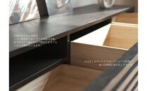 大川家具&nbsp;幅180cm&nbsp;テレビボード&nbsp;黒&nbsp;-cresson-クレソン