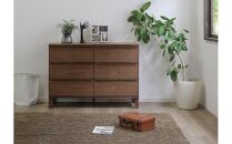 大川家具&nbsp;幅120cm&nbsp;3段&nbsp;チェスト&nbsp;レッドオーク&nbsp;-leo-レオ