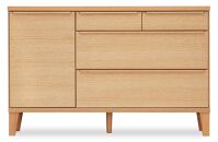 大川家具&nbsp;幅120cm&nbsp;サイドボード&nbsp;レッドオーク&nbsp;-leo-レオ