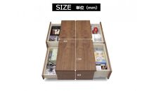 大川家具&nbsp;幅120cm&nbsp;センターテーブル&nbsp;レッドオーク&nbsp;-leo-レオ