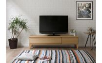 大川家具&nbsp;幅153cm&nbsp;テレビボード&nbsp;レッドオーク&nbsp;-leo-レオ