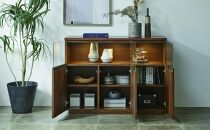 無垢リビング家具NEWイソラ(サイドボード・リビングボード)120cm【2色】