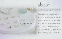 紫陽花のピアス【ゴールド】