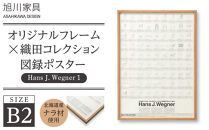 【旭川家具】オリジナルフレーム×織田コレクション図録ポスター　B2（Hans&nbsp;J.&nbsp;Wegner1）_03435