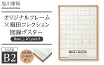 【旭川家具】オリジナルフレーム×織田コレクション図録ポスター　B2（Hans&nbsp;J.&nbsp;Wegner2）_03436