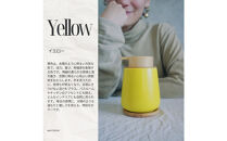 泡ソープ美濃焼ディスペンサー&nbsp;＜イエロー＞木製コースター付き