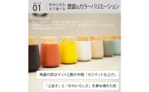 泡ソープ美濃焼ディスペンサー ＜ダークブラウン＞木製コースター付き