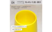 泡ソープ美濃焼ディスペンサー ＜ダークブラウン＞木製コースター付き