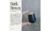 泡ソープ美濃焼ディスペンサー&nbsp;＜ダークブラウン＞木製コースター付き