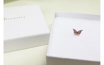 【七宝】小さな蝶のピアス SV（片耳）- ギフト包装付き -