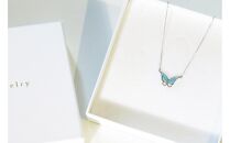 【七宝】小さな蝶のペンダント SV（チェーン40cm） - ギフト包装付き -