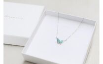 【七宝】小さな蝶のペンダント SV（チェーン40cm） - ギフト包装付き -
