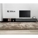 国産&nbsp;伸縮式&nbsp;テレビ台&nbsp;レム&nbsp;幅180‐300cm&nbsp;上台アイボリー&nbsp;下台ナチュラル