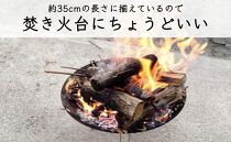 【定期便 毎月発送・全3回 】梅の薪 約14kg×3回 梅ボーイズ 広葉樹【 広葉樹トップ級の火持ち】C-014
