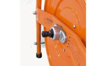 テツノホースリール&nbsp;&nbsp;塩ビホース41m&nbsp;レバーノズル付&nbsp;HLA-40N＜オレンジ＞