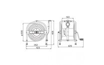 テツノホースリール&nbsp;塩ビホース21m&nbsp;レバーノズル付&nbsp;HSA-20N＜オレンジ＞