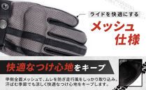 【デグナー】メッシュグローブ[TG-96M]グレー＜Mサイズ＞［ 京都 バイク 革製品 ブランド グローブ 人気 おすすめ 革 ハーフ メッシュ レザー ツーリング ライダー バイカー バイクギア メーカー ギア パーツ 送料無料 ふるさと納税 ］