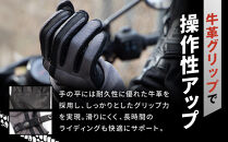 【デグナー】メッシュグローブ[TG-96M]グレー＜Mサイズ＞［ 京都 バイク 革製品 ブランド グローブ 人気 おすすめ 革 ハーフ メッシュ レザー ツーリング ライダー バイカー バイクギア メーカー ギア パーツ 送料無料 ふるさと納税 ］