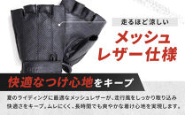 【デグナー】ハーフメッシュレザーグローブ[TG-82MH]ブラック＜XLサイズ＞［ 京都 バイク 革製品 ブランド グローブ 人気 おすすめ 革 ハーフ メッシュ レザー ツーリング ライダー バイカー バイクギア メーカー ギア パーツ 送料無料 ふるさと納税 ］