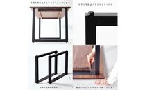 【クールな黒鉄脚のダイニングテーブル】&nbsp;TEZUダイニングテーブル170&nbsp;ウォールナット&nbsp;無垢材&nbsp;国産&nbsp;大川家具