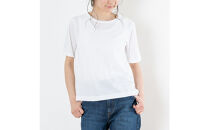 レディースカットソー&nbsp;半袖&nbsp;オフホワイト&nbsp;L