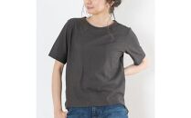 レディースカットソー&nbsp;半袖&nbsp;モカチャコール&nbsp;L