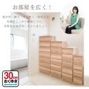 奥行30cm すき間収納 幅55cm 5段 プリティ 完成品 大川家具 ランドリー収納 脱衣所 すき間ラック