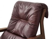 【開梱設置】MARUSHO モルビド 本革 1人掛けソファ ワインレッド (MO583)