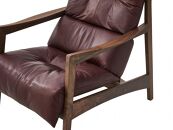 【開梱設置】MARUSHO モルビド 本革 1人掛けソファ ワインレッド (MO583)