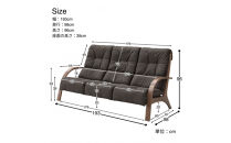 【開梱設置】MARUSHO&nbsp;TENERO&nbsp;3人掛けソファー