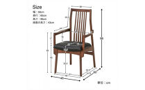 【開梱設置】MARUSHO&nbsp;モルビド&nbsp;ダイニングチェア&nbsp;肘付き&nbsp;ウォールナット&nbsp;無垢&nbsp;アーム&nbsp;チェア&nbsp;椅子&nbsp;食卓椅子&nbsp;チェアー&nbsp;&nbsp;肘置き&nbsp;モルビド&nbsp;木製&nbsp;イス&nbsp;牛革&nbsp;天然木&nbsp;レザー&nbsp;日本製&nbsp;大川家具&nbsp;ダイニング&nbsp;本革&nbsp;デザイナーズ&nbsp;おしゃれ&nbsp;送料無料