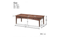 【開梱設置】MARUSHO&nbsp;MORBIDO&nbsp;リビングテーブル&nbsp;幅126cm&nbsp;センターテーブル&nbsp;ローテーブル&nbsp;インテリア&nbsp;和モダン&nbsp;丸庄&nbsp;大川家具&nbsp;日本製&nbsp;木製家具&nbsp;ウッド&nbsp;ウォールナット&nbsp;完成品&nbsp;デザイナーズ&nbsp;おしゃれ