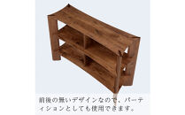 【開梱設置】MARUSHO&nbsp;bow&nbsp;ローシェルフ&nbsp;幅122cm&nbsp;オーディオラック&nbsp;レコード&nbsp;収納棚&nbsp;オープンラック&nbsp;パーティション&nbsp;飾り棚&nbsp;丸庄&nbsp;大川家具&nbsp;日本製&nbsp;木製家具&nbsp;ウッド&nbsp;ウォールナット&nbsp;完成品&nbsp;デザイナーズ&nbsp;おしゃれ