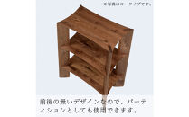 【開梱設置】MARUSHO&nbsp;bow&nbsp;ハイシェルフ&nbsp;幅70cm&nbsp;オーディオラック&nbsp;レコード&nbsp;収納棚&nbsp;オープンラック&nbsp;パーティション&nbsp;飾り棚&nbsp;丸庄&nbsp;大川家具&nbsp;日本製&nbsp;木製家具&nbsp;ウッド&nbsp;ウォールナット&nbsp;完成品&nbsp;デザイナーズ&nbsp;おしゃれ