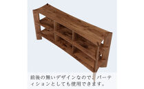 【開梱設置】MARUSHO&nbsp;bow&nbsp;ローシェルフ&nbsp;幅174cm&nbsp;オーディオラック&nbsp;レコード&nbsp;収納棚&nbsp;オープンラック&nbsp;パーティション&nbsp;飾り棚&nbsp;丸庄&nbsp;大川家具&nbsp;日本製&nbsp;木製家具&nbsp;ウッド&nbsp;ウォールナット&nbsp;完成品&nbsp;デザイナーズ&nbsp;おしゃれ