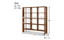 【開梱設置】MARUSHO&nbsp;bow&nbsp;ハイシェルフ&nbsp;幅174cm&nbsp;オーディオラック&nbsp;レコード&nbsp;収納棚&nbsp;オープンラック&nbsp;パーティション&nbsp;飾り棚&nbsp;丸庄&nbsp;大川家具&nbsp;日本製&nbsp;木製家具&nbsp;ウッド&nbsp;ウォールナット&nbsp;完成品&nbsp;デザイナーズ&nbsp;おしゃれ