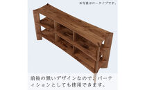 【開梱設置】MARUSHO&nbsp;bow&nbsp;ハイシェルフ&nbsp;幅174cm&nbsp;オーディオラック&nbsp;レコード&nbsp;収納棚&nbsp;オープンラック&nbsp;パーティション&nbsp;飾り棚&nbsp;丸庄&nbsp;大川家具&nbsp;日本製&nbsp;木製家具&nbsp;ウッド&nbsp;ウォールナット&nbsp;完成品&nbsp;デザイナーズ&nbsp;おしゃれ