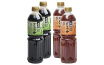 本格だしつゆ+本格ざるつゆ&nbsp;1L各2本食べ比べセット