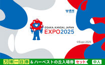 【堺市ふるさと納税】大阪・関西万博入場チケット＜一日券／中人＞ + ハーベストの丘入園券