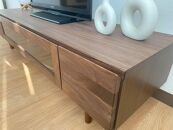 【ウォールナット】大川家具&nbsp;幅153cm&nbsp;テレビボード&nbsp;&nbsp;-fleuret-フルーレ