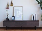 【グレー】大川家具&nbsp;幅153cm&nbsp;テレビボード&nbsp;-grace-グレース