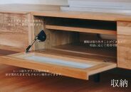 【グレー】大川家具&nbsp;幅153cm&nbsp;テレビボード&nbsp;-grace-グレース
