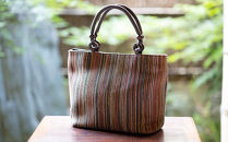 【京都三昌】レリーフメッシュ手提げ［ 京都 バッグ 職人 手作り 手提げ 鞄 麻の葉 ちりめん 上品 カジュアル フォーマル 雑貨 人気 おすすめ 外出 おでかけ お取り寄せ 通販 送料無料 ふるさと納税 ］