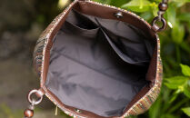 【京都三昌】レリーフメッシュ手提げ［ 京都 バッグ 職人 手作り 手提げ 鞄 麻の葉 ちりめん 上品 カジュアル フォーマル 雑貨 人気 おすすめ 外出 おでかけ お取り寄せ 通販 送料無料 ふるさと納税 ］