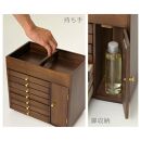 持ち手付&nbsp;すっ桐ボックス&nbsp;ブラウン&nbsp;約幅30.5×奥行18×高さ28.5cm&nbsp;AKU1044771